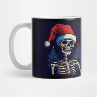 skeleton Santa Claus Mug